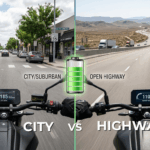 e moto city vs highway range